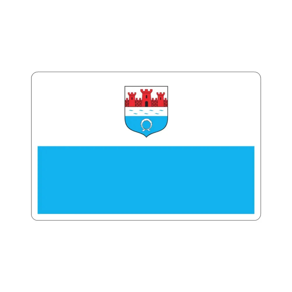 Flag of Nowy Dwór Mazowiecki Poland STICKER Vinyl Die-Cut Decal 2 Inch - The Sticker Space