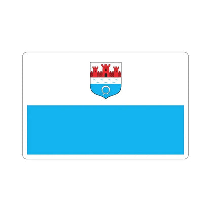 Flag of Nowy Dwór Mazowiecki Poland STICKER Vinyl Die-Cut Decal 4 Inch - The Sticker Space