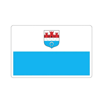 Flag of Nowy Dwór Mazowiecki Poland STICKER Vinyl Die-Cut Decal 5 Inch - The Sticker Space