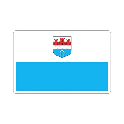 Flag of Nowy Dwór Mazowiecki Poland STICKER Vinyl Die-Cut Decal 5 Inch - The Sticker Space