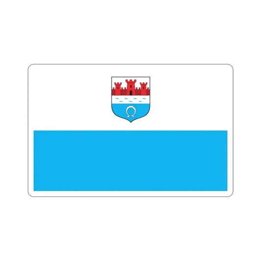 Flag of Nowy Dwór Mazowiecki Poland STICKER Vinyl Die-Cut Decal 6 Inch - The Sticker Space