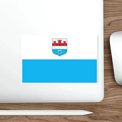 Flag of Nowy Dwór Mazowiecki Poland STICKER Vinyl Die-Cut Decal - The Sticker Space