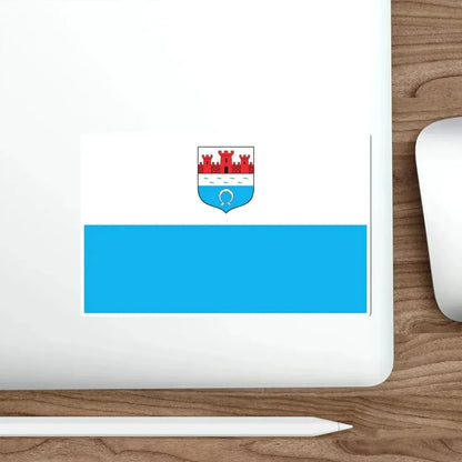 Flag of Nowy Dwór Mazowiecki Poland STICKER Vinyl Die-Cut Decal - The Sticker Space