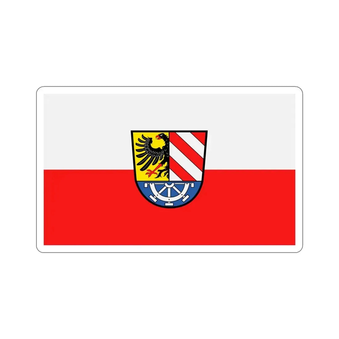 Flag of Nürnberger Land Germany STICKER Vinyl Die-Cut Decal 4 Inch - The Sticker Space