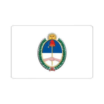Flag of Nuestra Libertad Civil ceremonial (Argentina) STICKER Vinyl Kiss-Cut Decal 3 Inch White - The Sticker Space