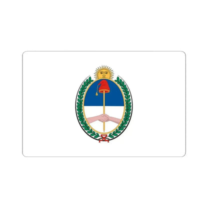 Flag of Nuestra Libertad Civil ceremonial (Argentina) STICKER Vinyl Kiss-Cut Decal 4 Inch White - The Sticker Space