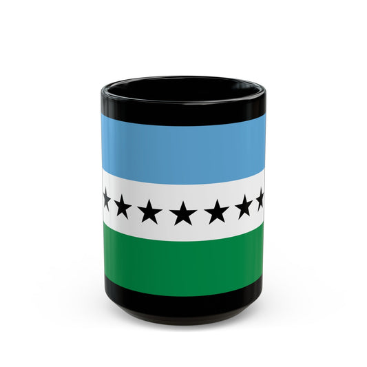 Flag of Nueva Loja Ecuador - Black Coffee Mug-15oz-The Sticker Space