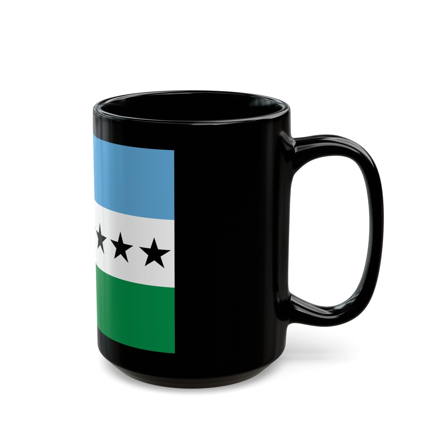 Flag of Nueva Loja Ecuador - Black Coffee Mug-The Sticker Space