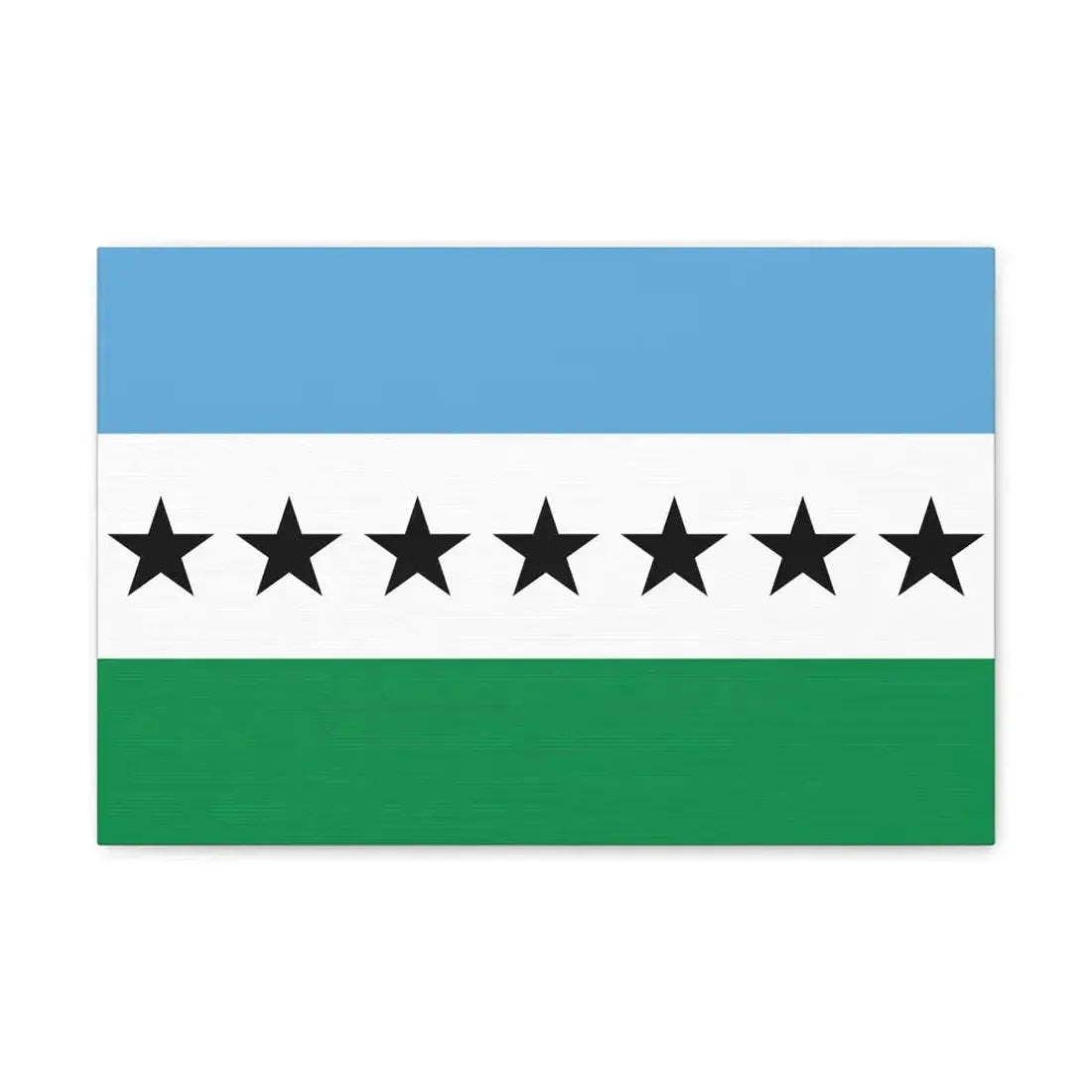 Flag of Nueva Loja Ecuador - Canvas Wall Art 18″ x 12″ 1.25" - The Sticker Space