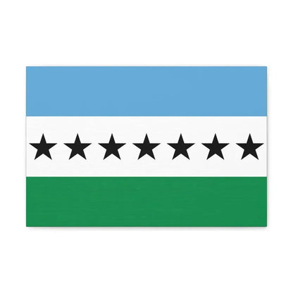 Flag of Nueva Loja Ecuador - Canvas Wall Art 18″ x 12″ 1.25" - The Sticker Space