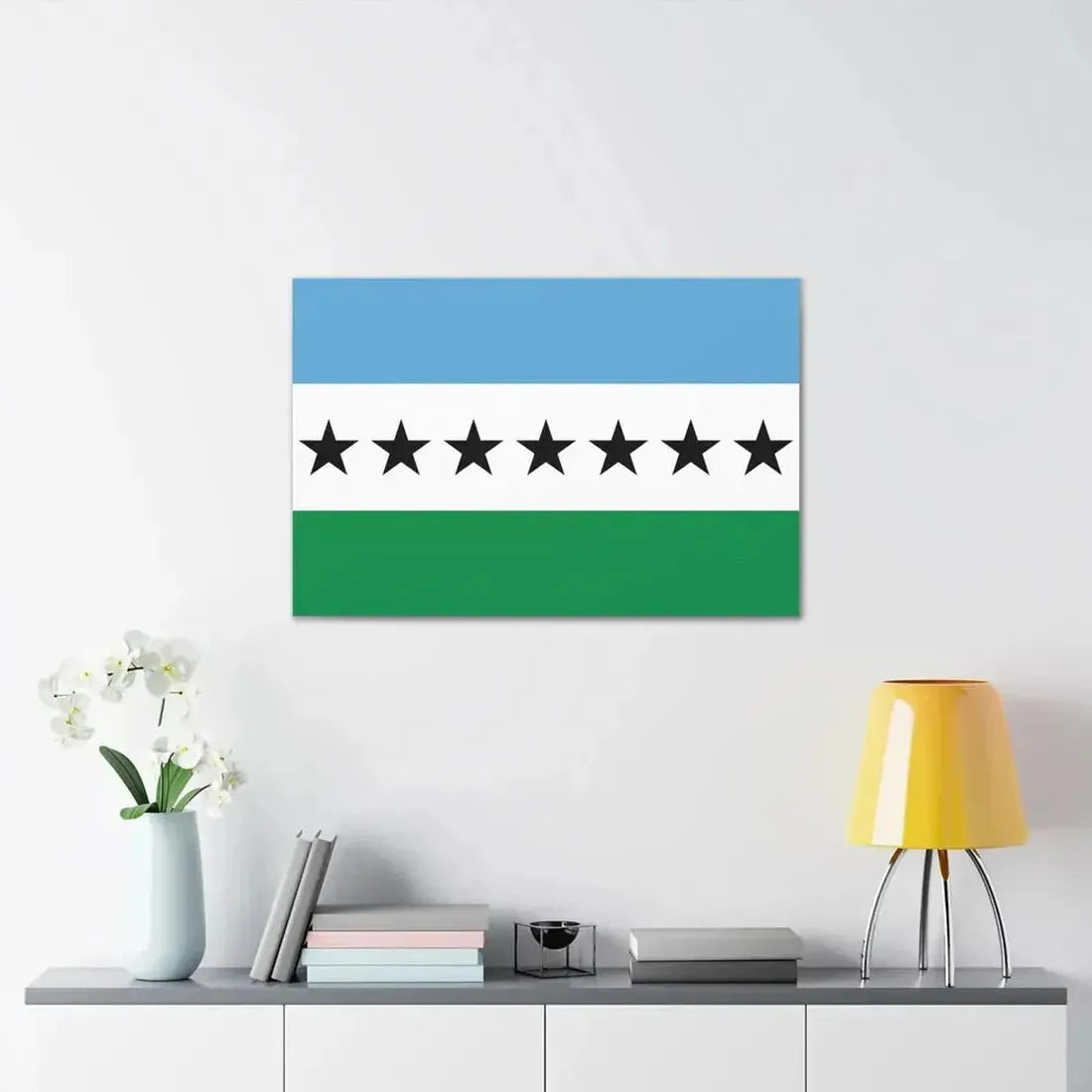 Flag of Nueva Loja Ecuador - Canvas Wall Art - The Sticker Space