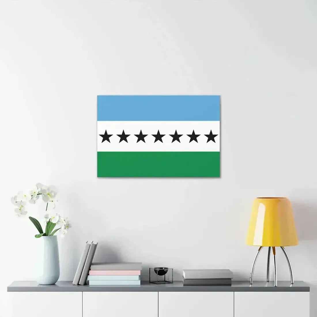 Flag of Nueva Loja Ecuador - Canvas Wall Art - The Sticker Space