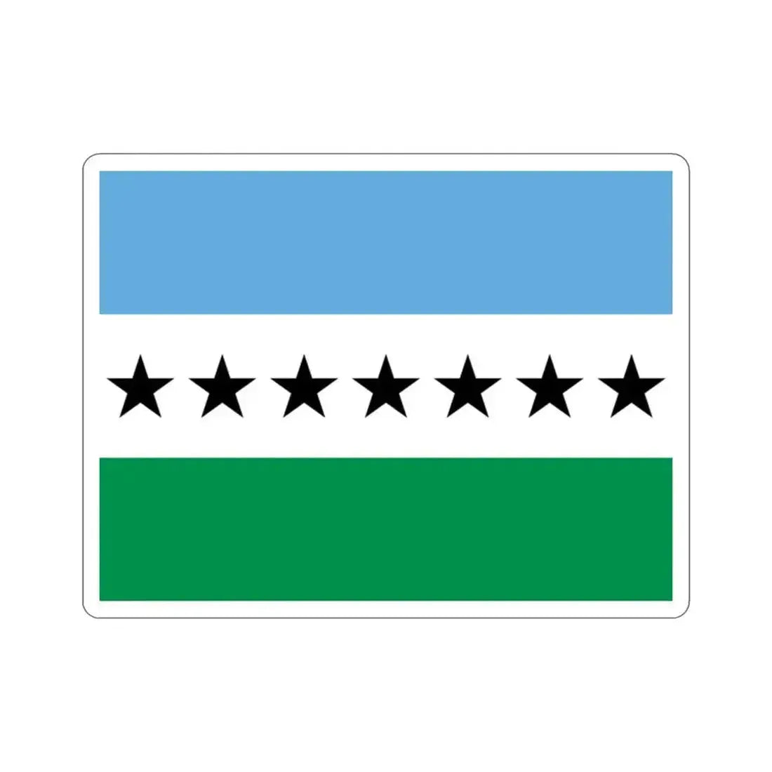 Flag of Nueva Loja Ecuador STICKER Vinyl Die-Cut Decal 2 Inch - The Sticker Space