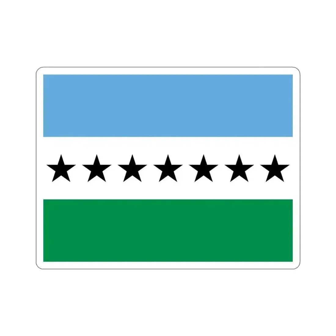 Flag of Nueva Loja Ecuador STICKER Vinyl Die-Cut Decal 3 Inch - The Sticker Space