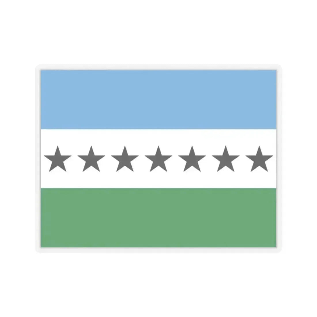 Flag of Nueva Loja Ecuador - STICKER Vinyl Kiss-Cut Decal 2 Inch Transparent - The Sticker Space