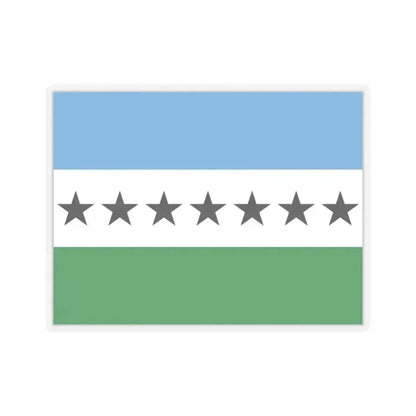 Flag of Nueva Loja Ecuador - STICKER Vinyl Kiss-Cut Decal 2 Inch Transparent - The Sticker Space