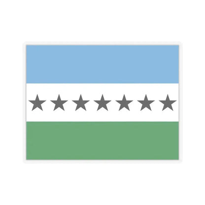 Flag of Nueva Loja Ecuador - STICKER Vinyl Kiss-Cut Decal 3 Inch Transparent - The Sticker Space