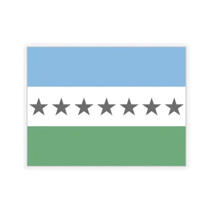 Flag of Nueva Loja Ecuador - STICKER Vinyl Kiss-Cut Decal 4 Inch Transparent - The Sticker Space