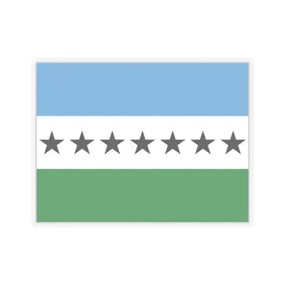 Flag of Nueva Loja Ecuador - STICKER Vinyl Kiss-Cut Decal 6 Inch Transparent - The Sticker Space