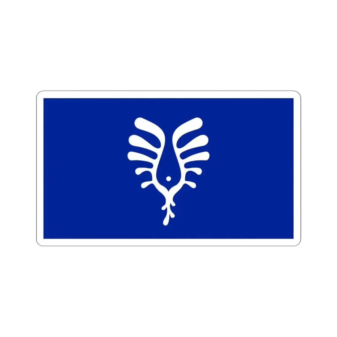 Flag of Nunavik Thomassie Mangiok (Canada) STICKER Vinyl Kiss-Cut Decal 3 Inch White - The Sticker Space