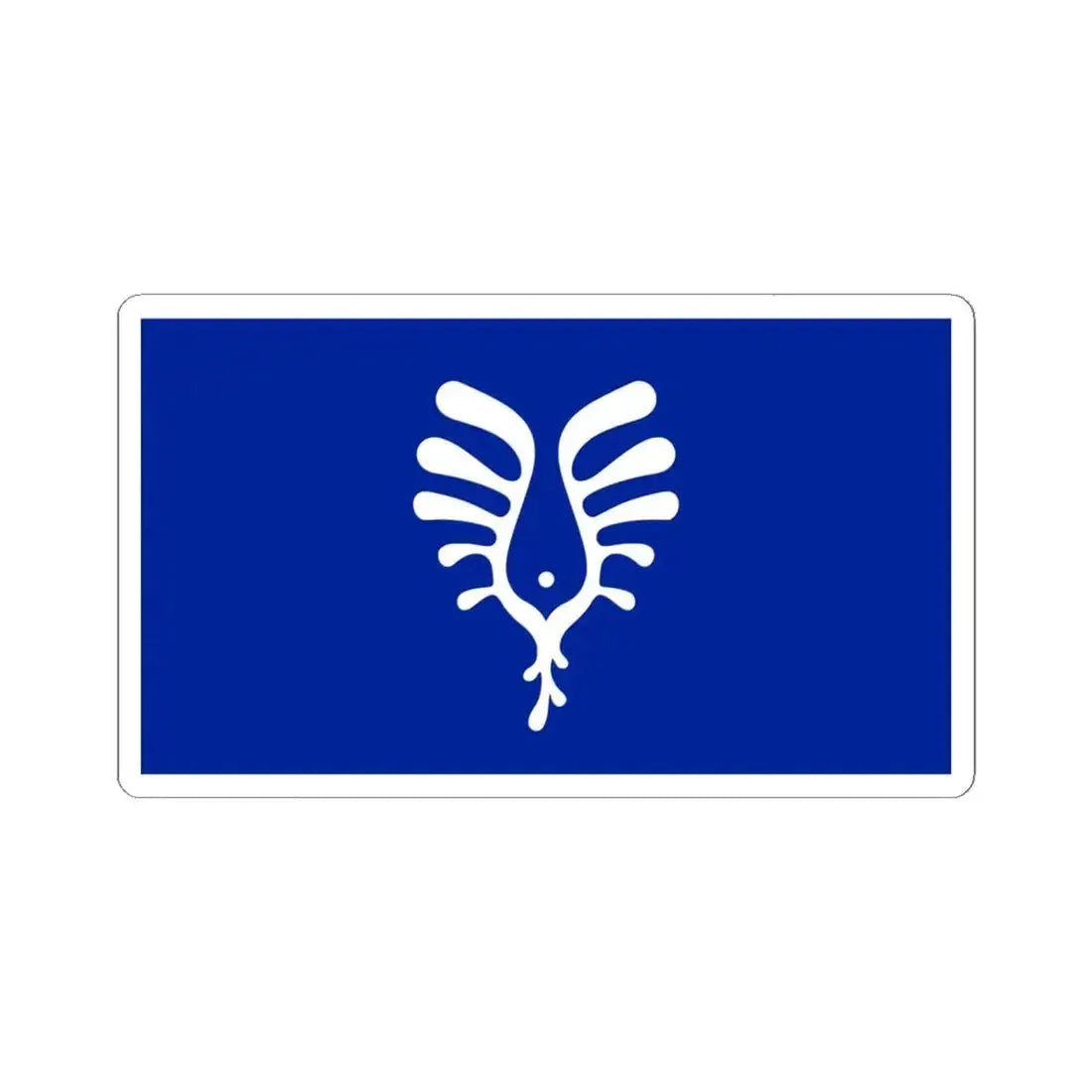 Flag of Nunavik Thomassie Mangiok (Canada) STICKER Vinyl Kiss-Cut Decal 6 Inch White - The Sticker Space