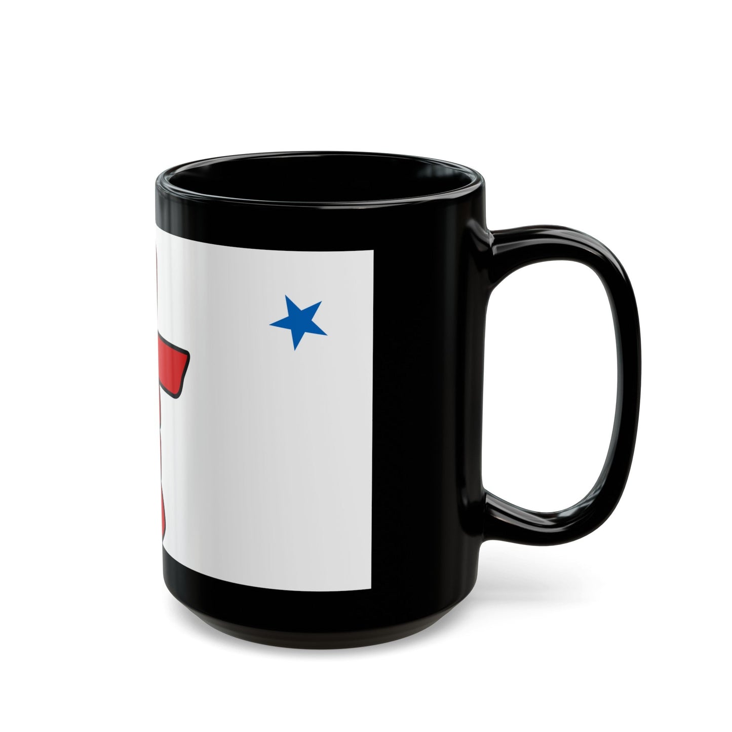 Flag of Nunavut Canada - Black Coffee Mug-The Sticker Space