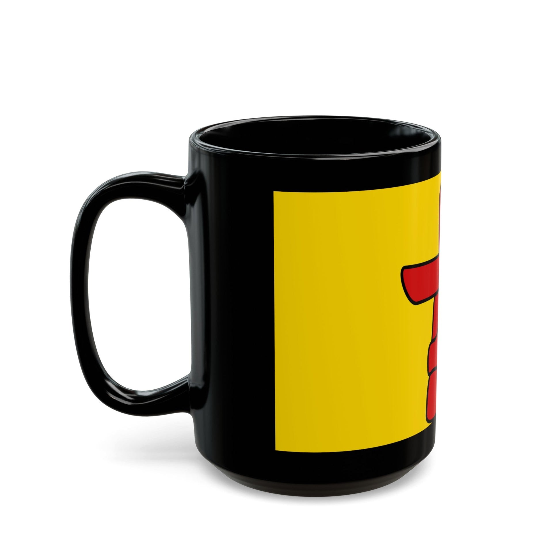 Flag of Nunavut Canada - Black Coffee Mug-The Sticker Space