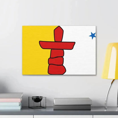Flag of Nunavut Canada - Canvas Wall Art - The Sticker Space