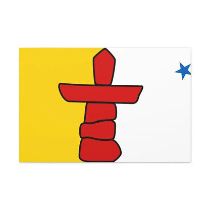 Flag of Nunavut Canada - Canvas Wall Art - The Sticker Space