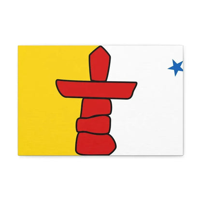 Flag of Nunavut Canada - Canvas Wall Art - The Sticker Space