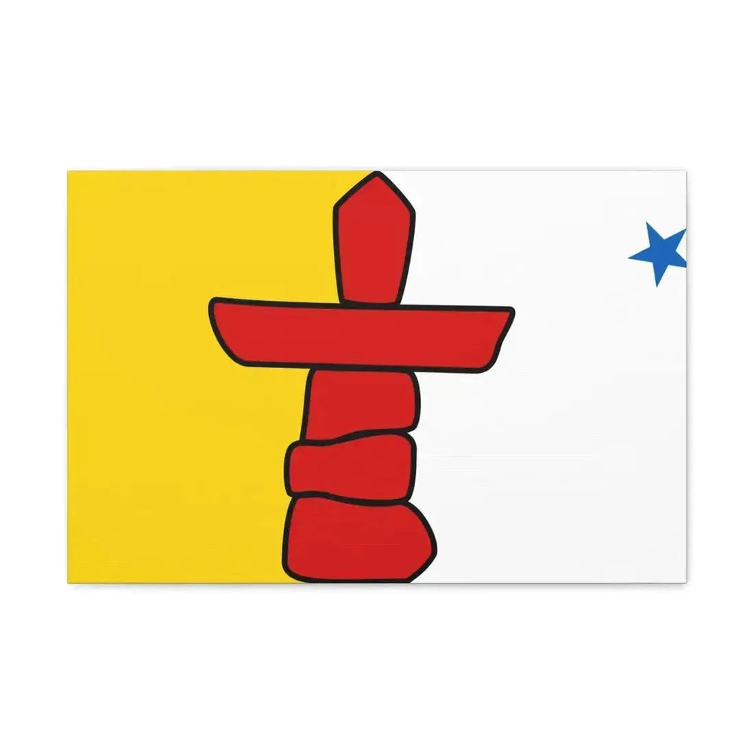 Flag of Nunavut Canada - Canvas Wall Art - The Sticker Space