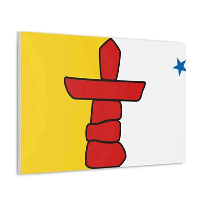 Flag of Nunavut Canada - Canvas Wall Art - The Sticker Space