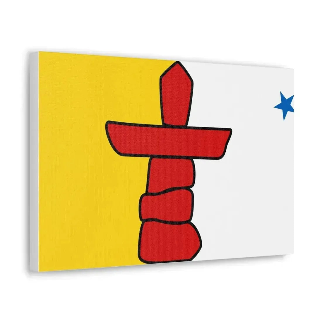 Flag of Nunavut Canada - Canvas Wall Art - The Sticker Space