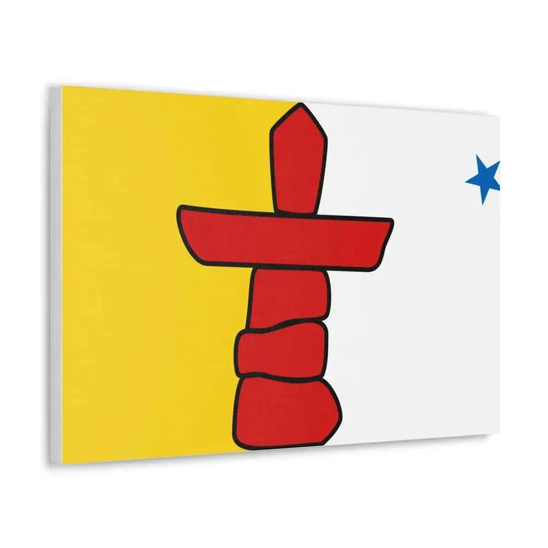 Flag of Nunavut Canada - Canvas Wall Art - The Sticker Space