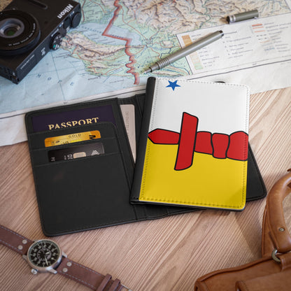 Flag of Nunavut Canada - Passport Holder-3.9" x 5.8"-The Sticker Space