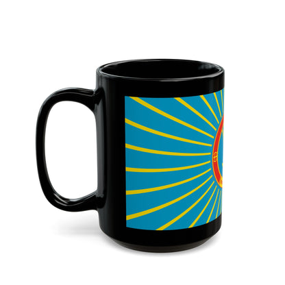 Flag of Nur Sultan Kazakhstan - Black Coffee Mug-The Sticker Space