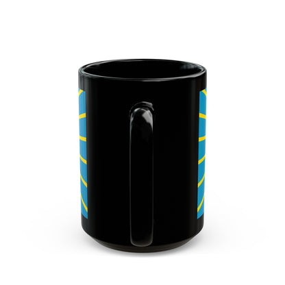 Flag of Nur Sultan Kazakhstan - Black Coffee Mug-The Sticker Space