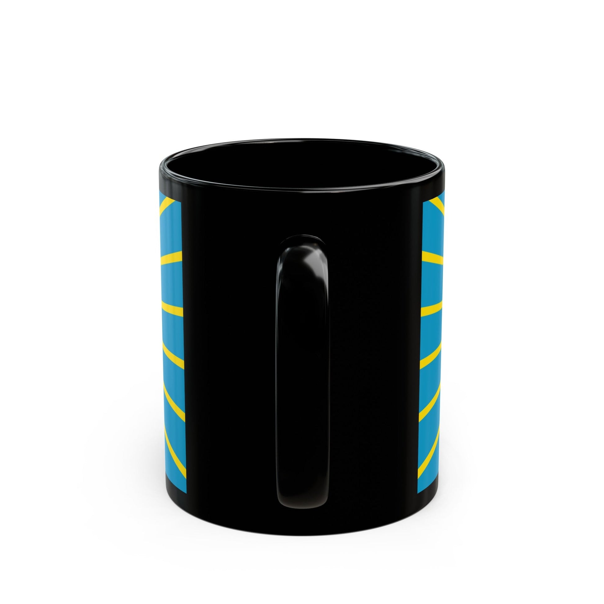 Flag of Nur Sultan Kazakhstan - Black Coffee Mug-The Sticker Space