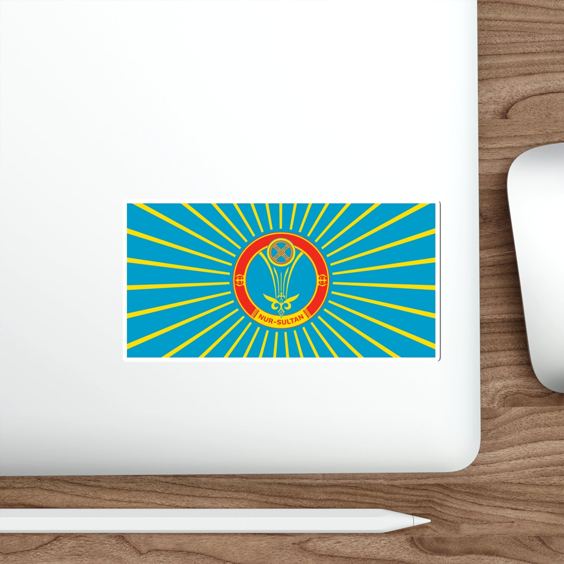 Flag of Nur Sultan Kazakhstan STICKER Vinyl Die-Cut Decal-The Sticker Space