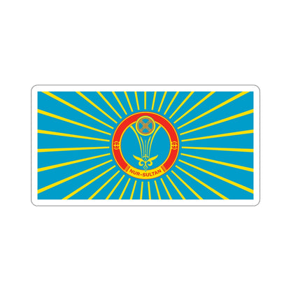 Flag of Nur Sultan Kazakhstan STICKER Vinyl Die-Cut Decal-4 Inch-The Sticker Space