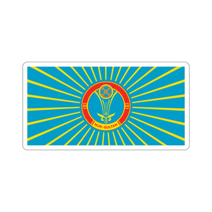 Flag of Nur Sultan Kazakhstan STICKER Vinyl Die-Cut Decal-5 Inch-The Sticker Space