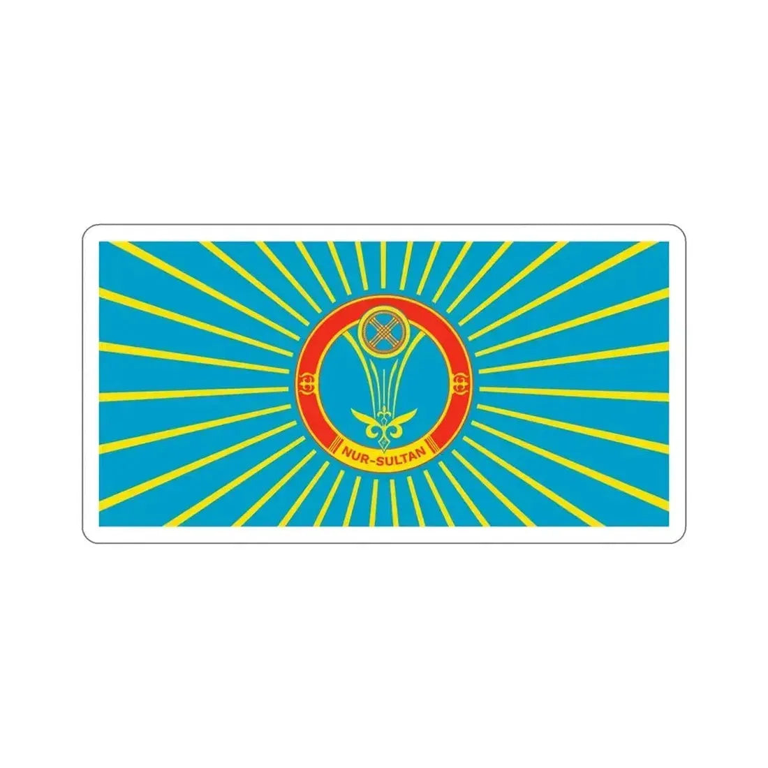 Flag of Nur Sultan Kazakhstan STICKER Vinyl Die-Cut Decal 5 Inch - The Sticker Space