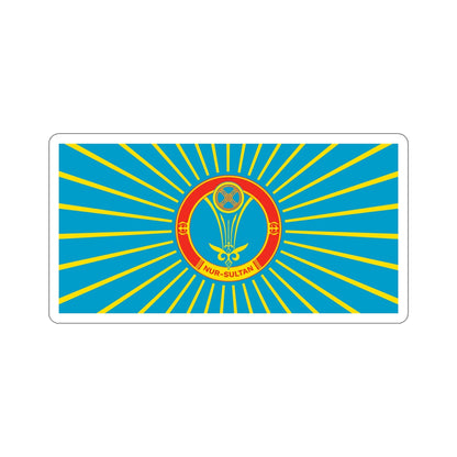 Flag of Nur Sultan Kazakhstan STICKER Vinyl Die-Cut Decal-6 Inch-The Sticker Space