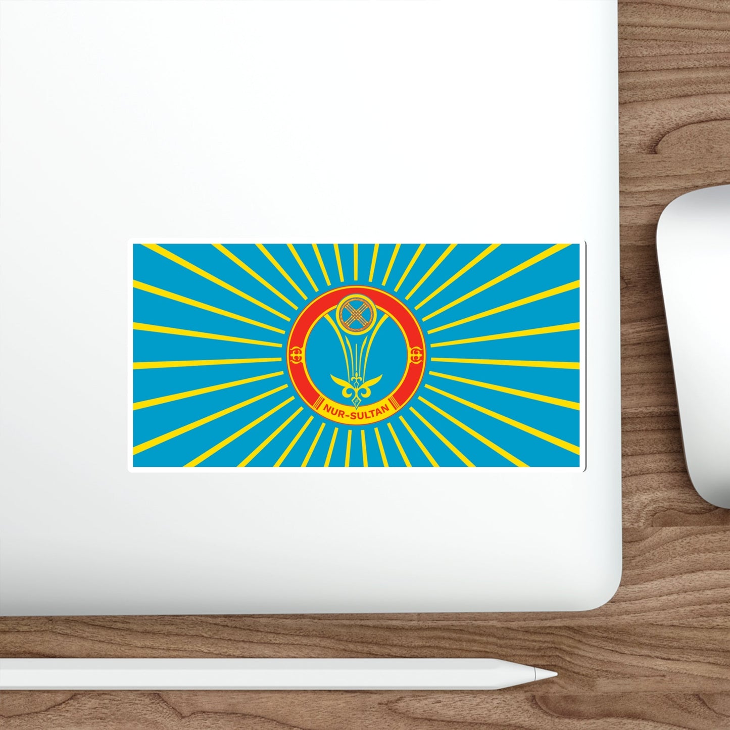 Flag of Nur Sultan Kazakhstan STICKER Vinyl Die-Cut Decal-The Sticker Space