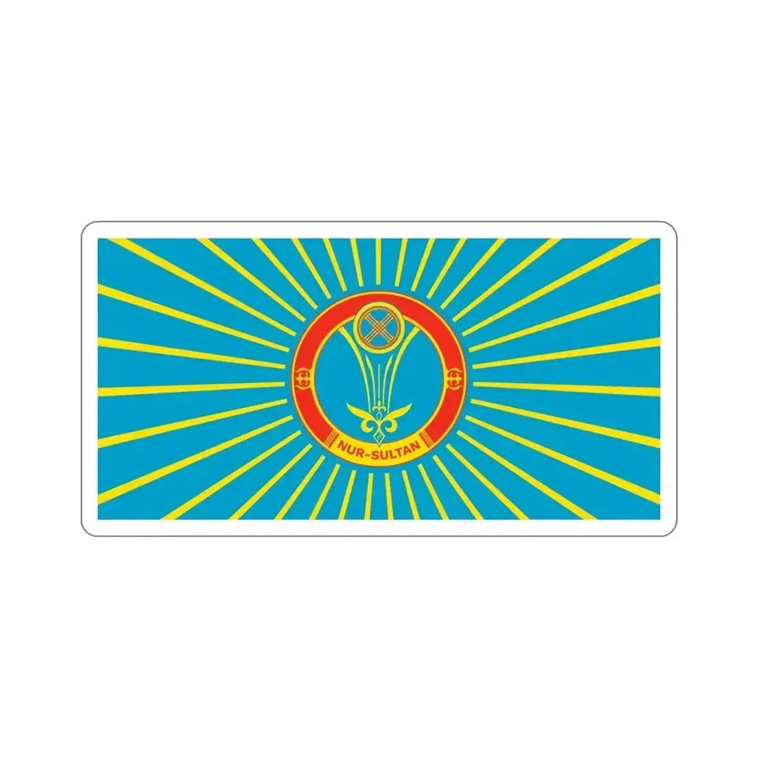 Flag of Nur Sultan Kazakhstan STICKER Vinyl Die-Cut Decal - The Sticker Space