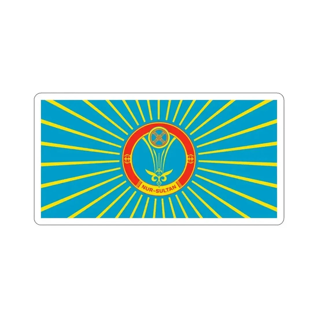 Flag of Nur Sultan Kazakhstan STICKER Vinyl Die-Cut Decal - The Sticker Space