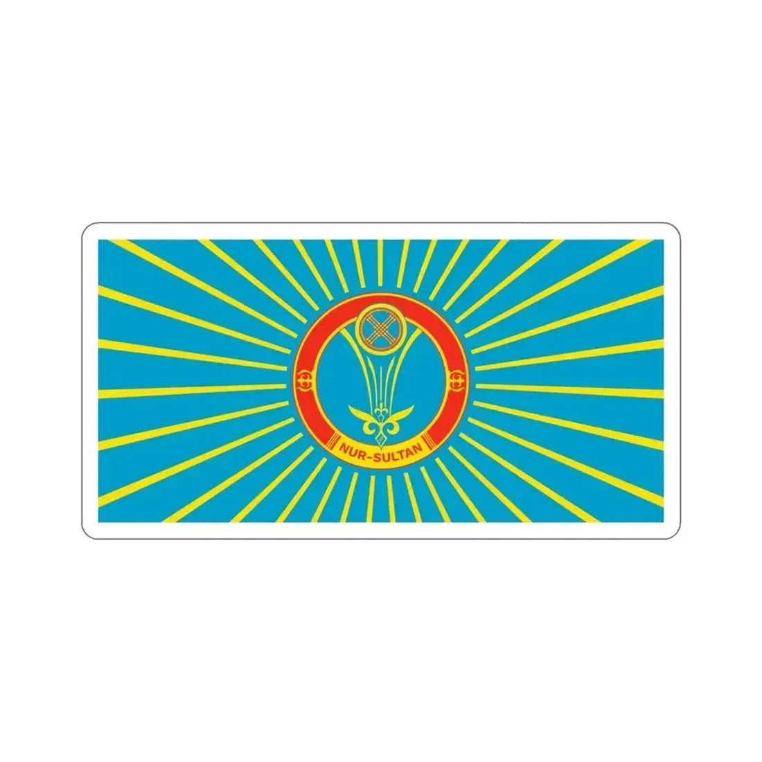 Flag of Nur Sultan Kazakhstan STICKER Vinyl Die-Cut Decal - The Sticker Space