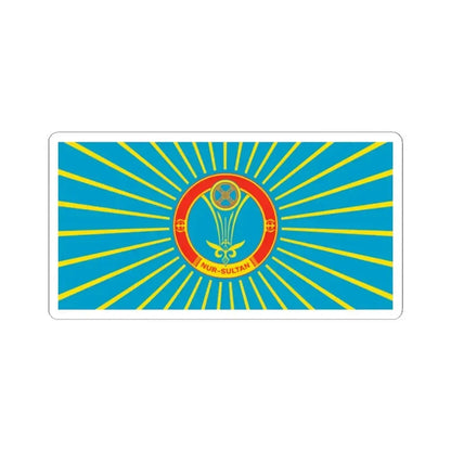 Flag of Nur Sultan Kazakhstan - STICKER Vinyl Kiss-Cut Decal 2 Inch White - The Sticker Space