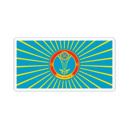 Flag of Nur Sultan Kazakhstan - STICKER Vinyl Kiss-Cut Decal 3 Inch White - The Sticker Space