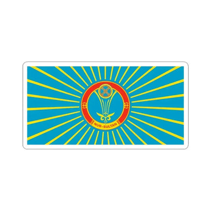 Flag of Nur Sultan Kazakhstan - STICKER Vinyl Kiss-Cut Decal 6 Inch White - The Sticker Space